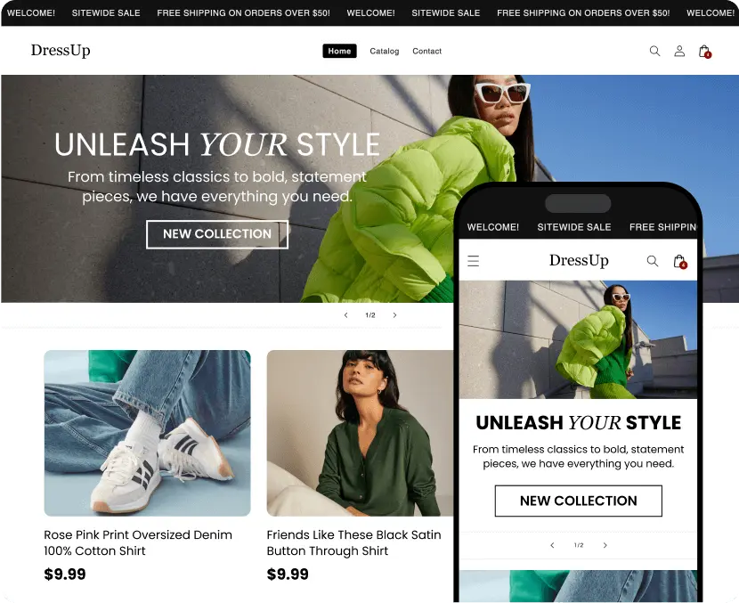 Clothes store built with us